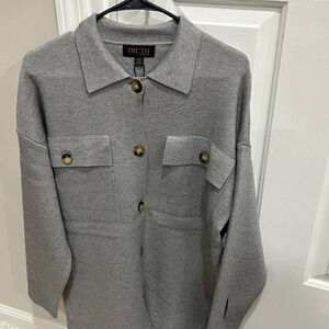 TRUTH by Republic grey Sweater Jacket